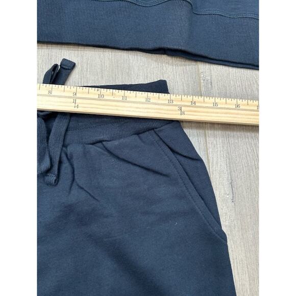 NWT Mono B Womens 2 Piece Set Short Sleeve T-Shirt & Sweat Shorts Blue Size S - Picture 11 of 11